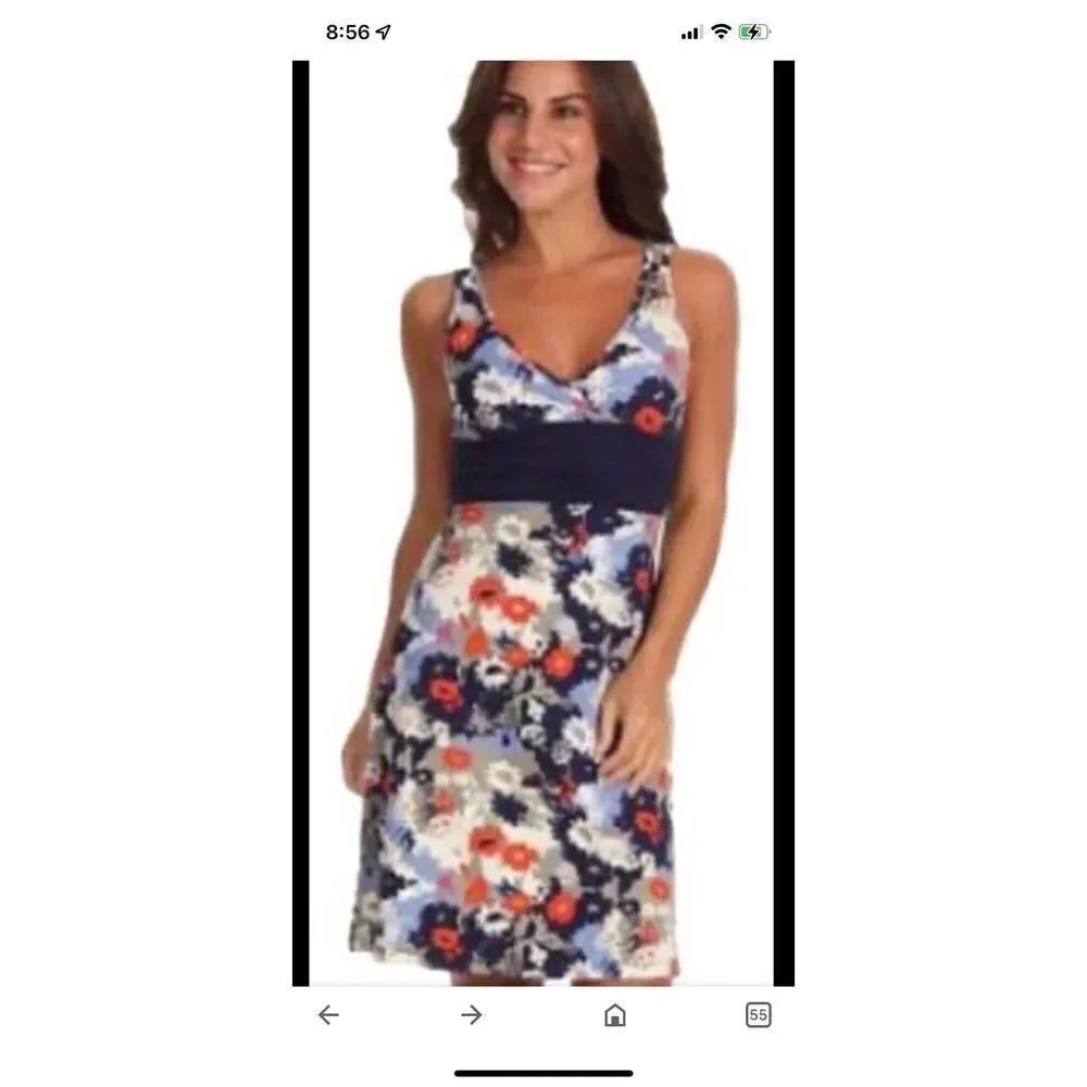 Patagonia Margot Dew Drop Floral Medium Dress Short Casual
